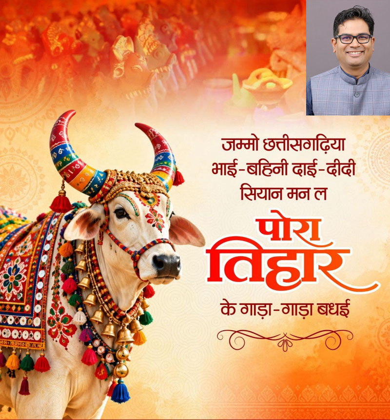 पोरा तिहार पर वित्त मंत्री चौधरी ने प्रदेशवासियों को दी शुभकामनाएं